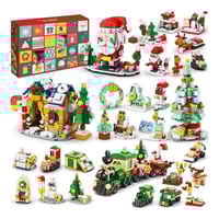 Christmas advent calendar surprise building block set