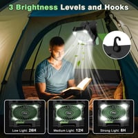 Sakerplus Solar Powered Portable Camping Fan