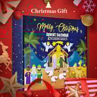 2025 Nativity Advent Calendar – 24-Day Building Block Set Christmas Countdown Gift