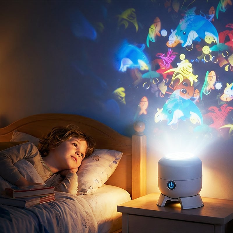 Dynamic Rotating LED Projector Light