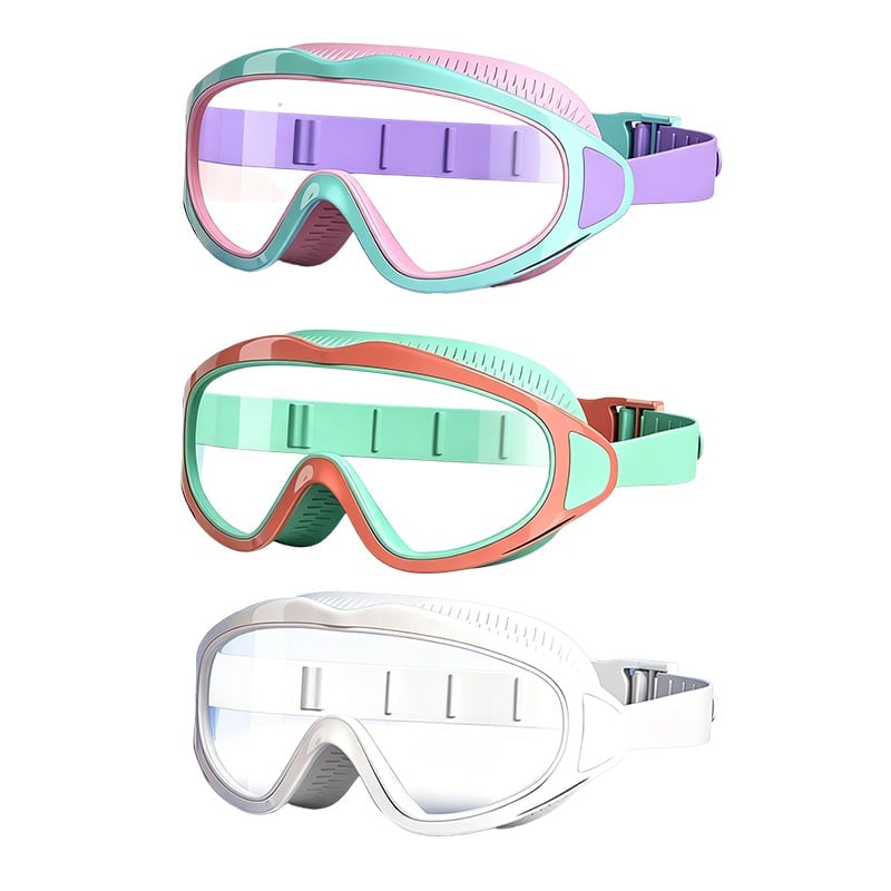HD Children’s Large Frame Waterproof and Anti-Fog Swimming Goggles