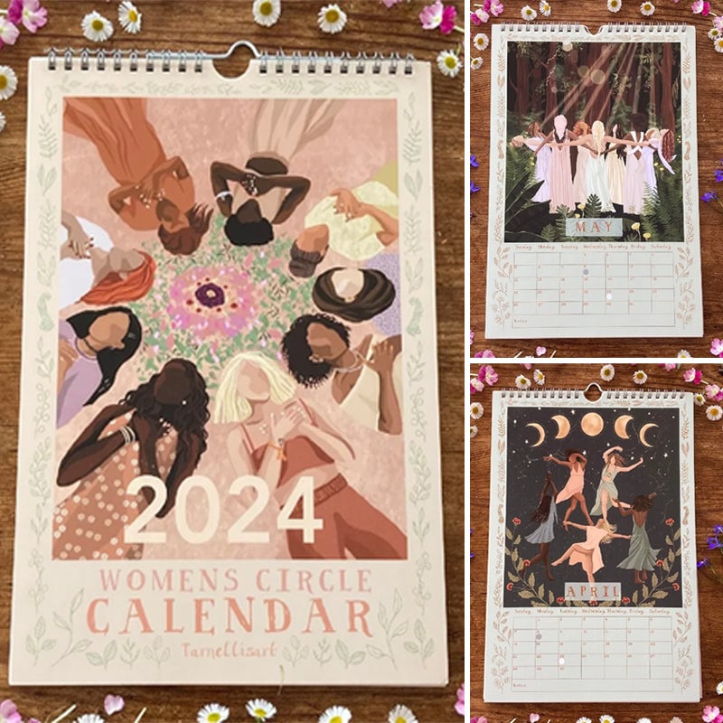 2024 Womens Circles Hängande Väggkalender