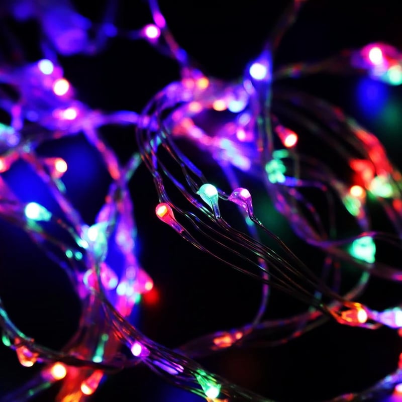 Sakerplus LED Copper String Curtain Lights with USB Remote