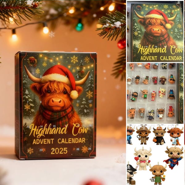 Christmas Countdown Cow Blind Box