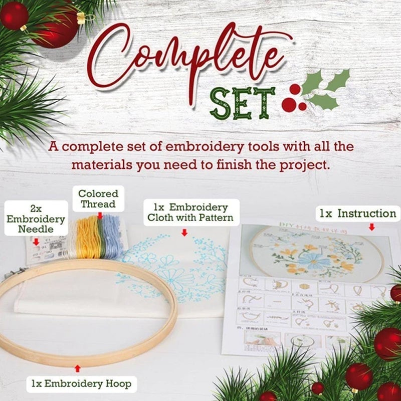 Christmas Embroidery Set