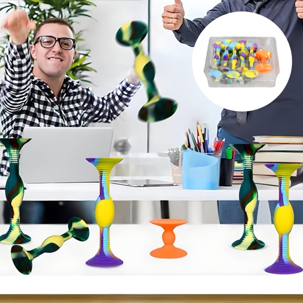 HugOutdoor Dartpfeile mit Saugnapf, farbig, 10 Stück