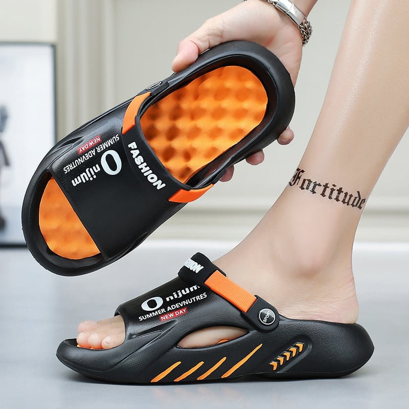Sommarslip-on sandaler med halkskydd