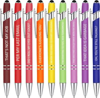 10 pcs Funny Office Ballpoint Pens(Black Ink)