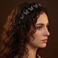 Crystal butterfly headband