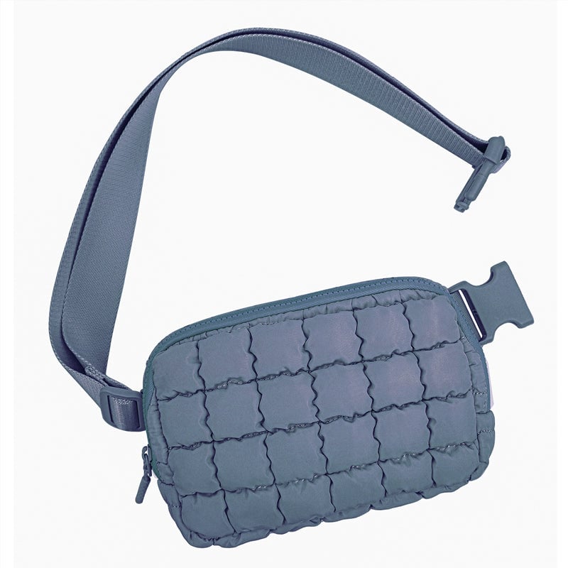 Checkered Down Crossbody Bag