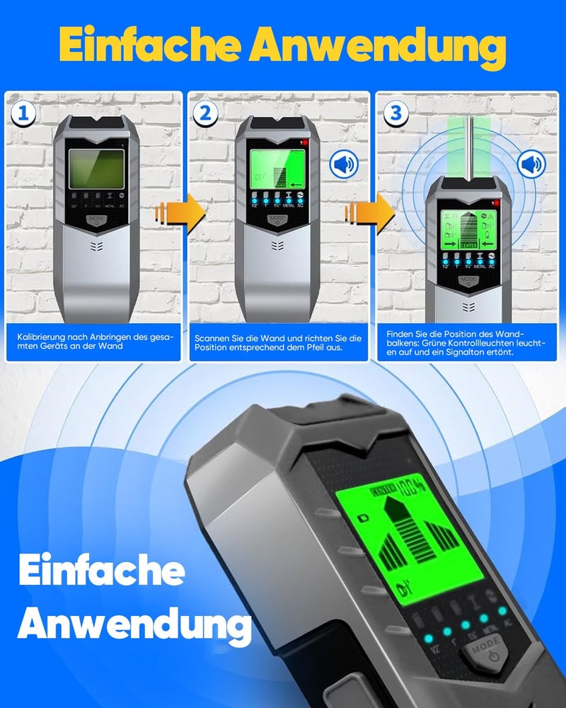 Sakerplus 5-in-1-Wandscanner