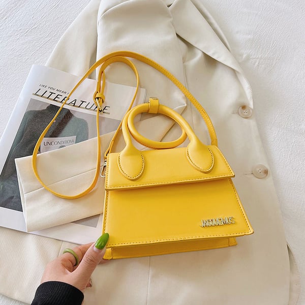Solid Color Flap Square Bag