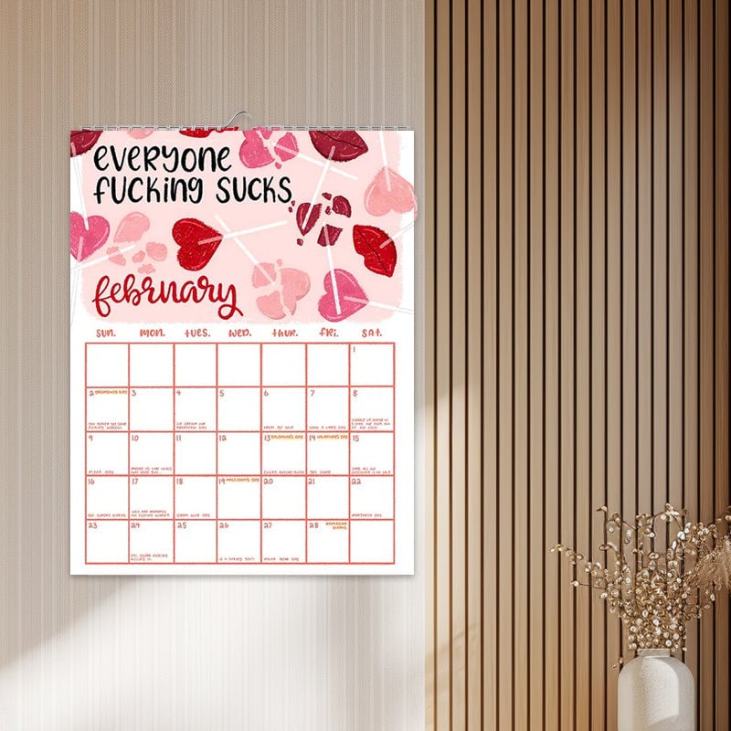 2025 Here We Fucking Go Again-kalender