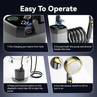 Sakerplus Portable Rechargeable Outdoor Camping Shower Pump