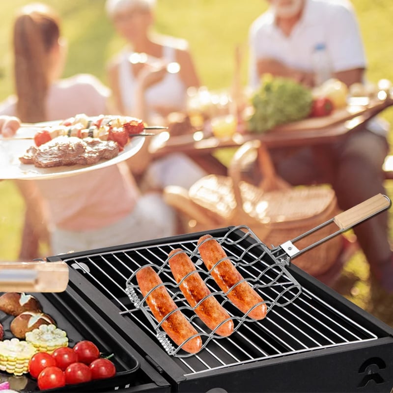 Roestvrijstalen maïsgrillmand