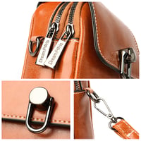 Vintage Handytasche Mit Doppeltem Reißverschluss