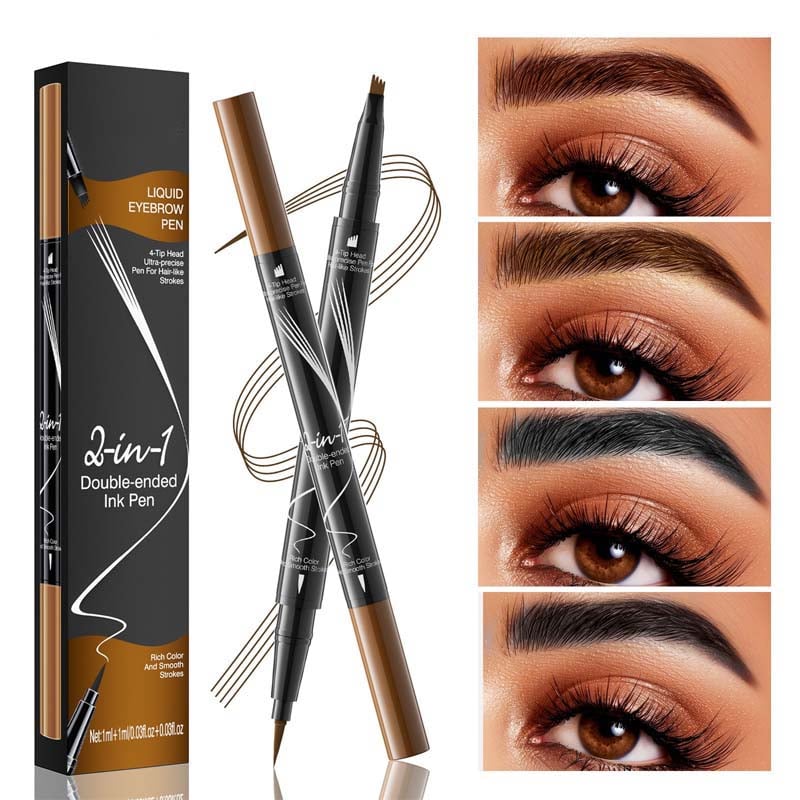 2-In-1 Waterproof Long-Lasting Eyebrow Pen