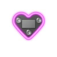 Solar Heart LED Car Ambient Light