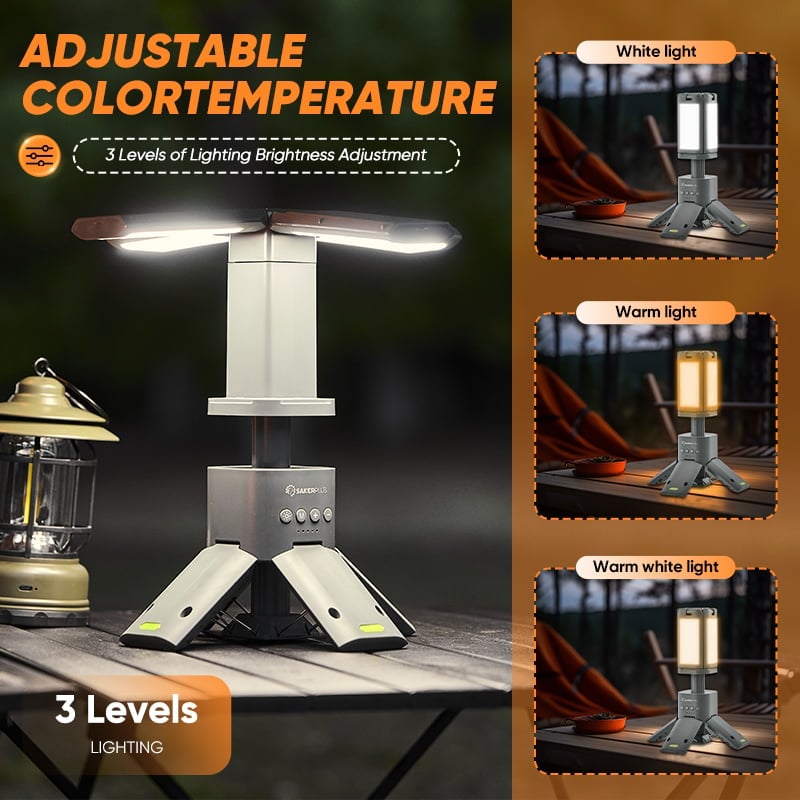 SakerPlus Camping Lantern with Four Led Lamps