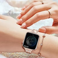 ​​iWatch Butterfly Clasp Metal Case Band