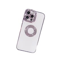 Custodia per iPhone con diamanti glitterati