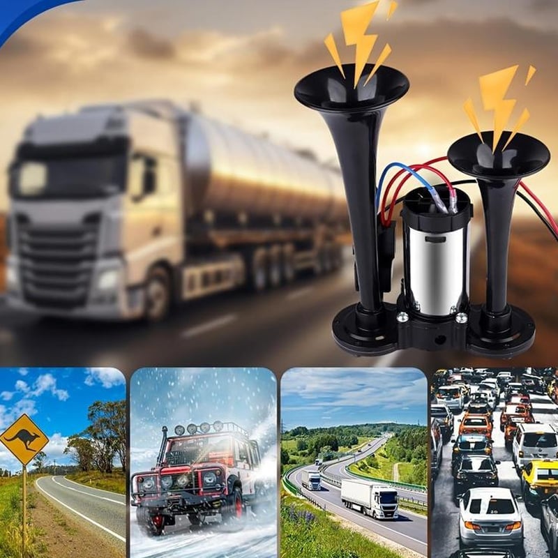 600DB Dual-Tone Metal Car Horn