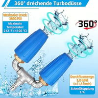 Dreifach-/Doppel-Turbo-Düse für Hochdruckreiniger