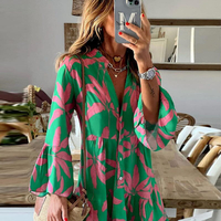 Flared Sleeve Dress