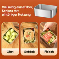 Vorratsbehälter für Lebensmittel aus Edelstahl