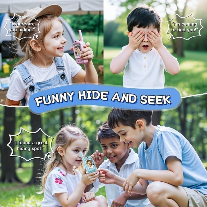 Sakerplus Rechargeable Video Walkie Talkies for Kids