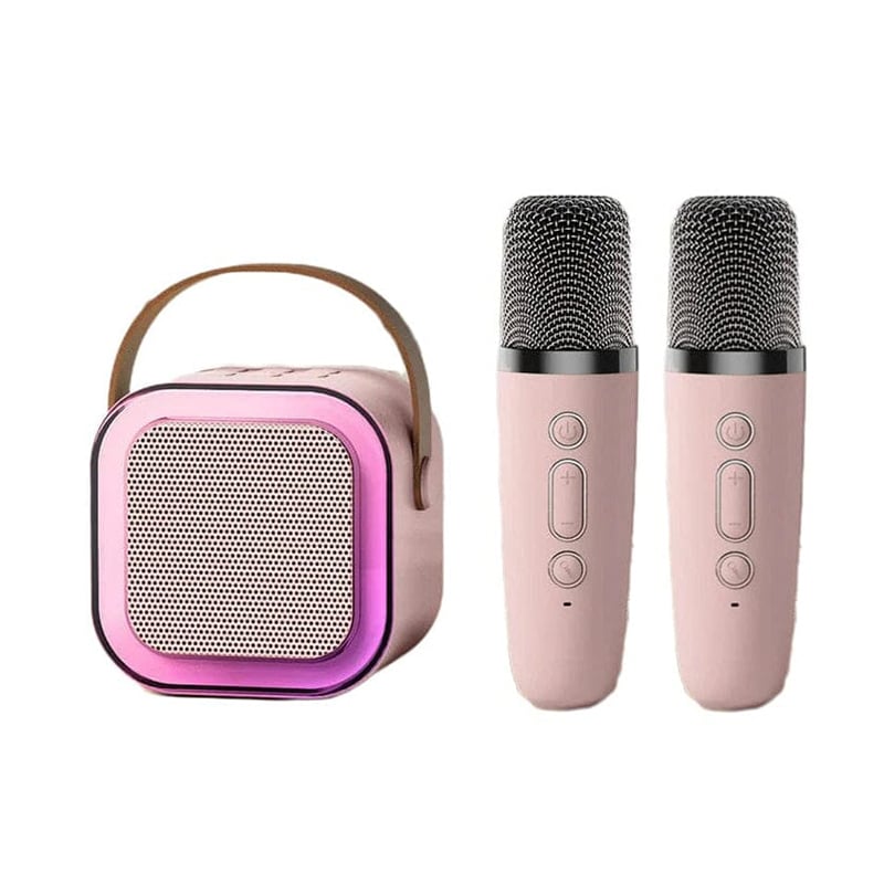 Mini Karaoke Machine with Wireless Microphones