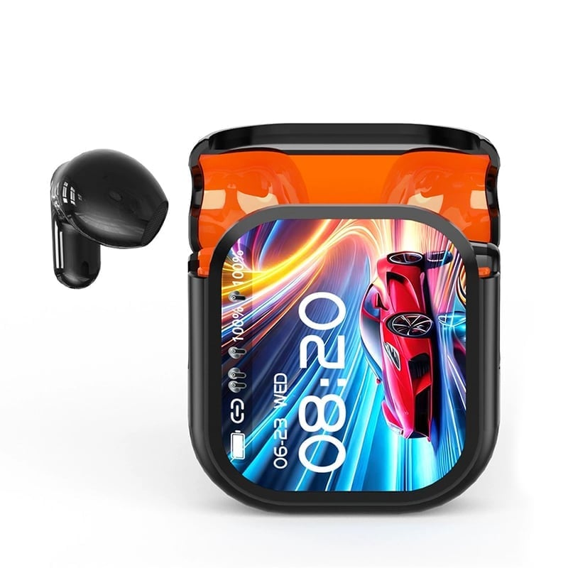 Color screen noise-canceling translation headphones