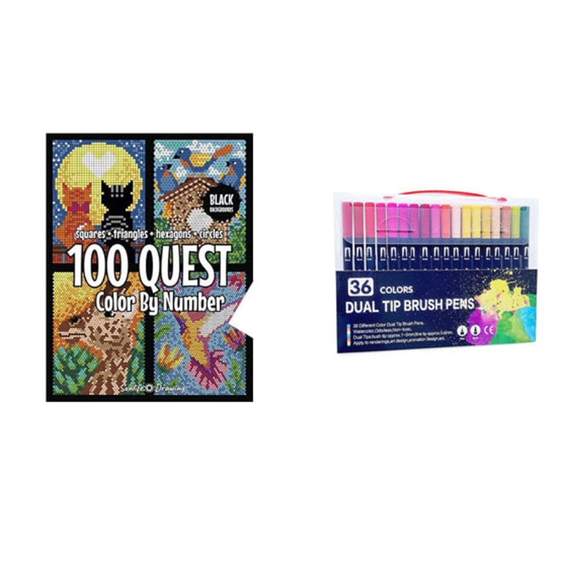 100 SPEURTOCHT Kleur op nummer boek