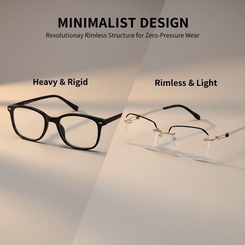 Diamond Edge Frameless Glasses