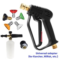 High-Pressure Water Gun with Nozzles for Car Wash