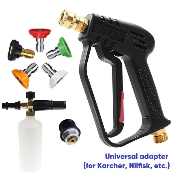 High-Pressure Water Gun with Nozzles for Car Wash