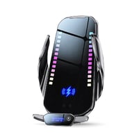 T28 Intelligente 15W Schnelllade-Autohalterung mit RGB-Ambient-Licht