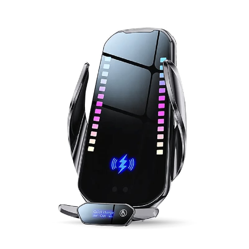 T28 Intelligente 15W Schnelllade-Autohalterung mit RGB-Ambient-Licht