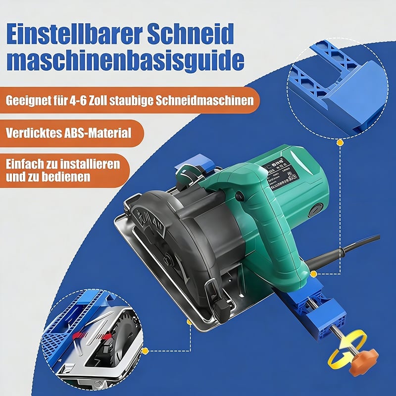 🛠️ Verstellbare Führungsschiene für Schneidemaschinen