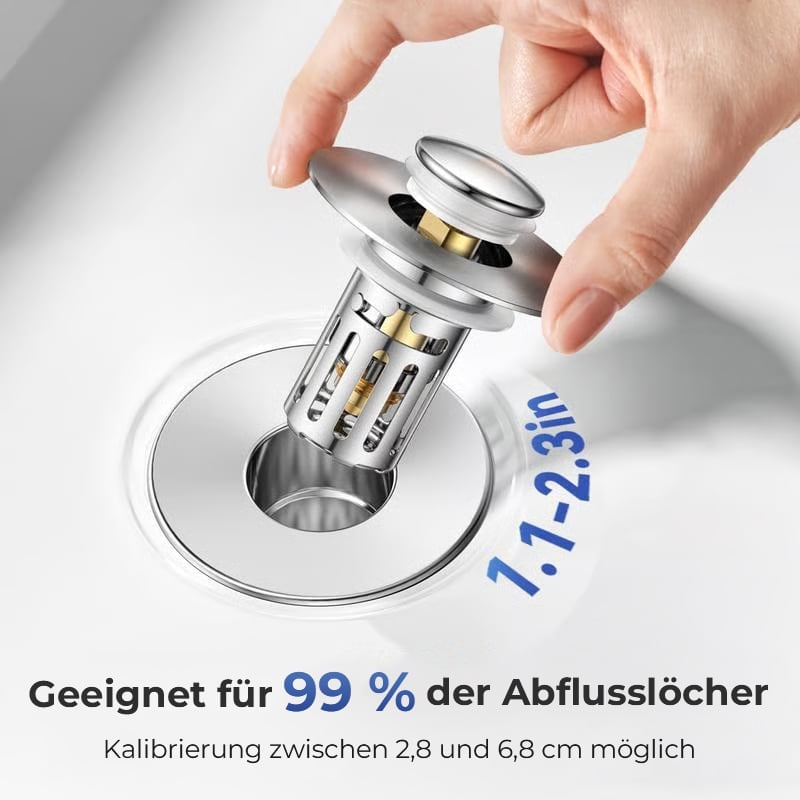 2-in-1-Badezimmer-Popup-Abfluss