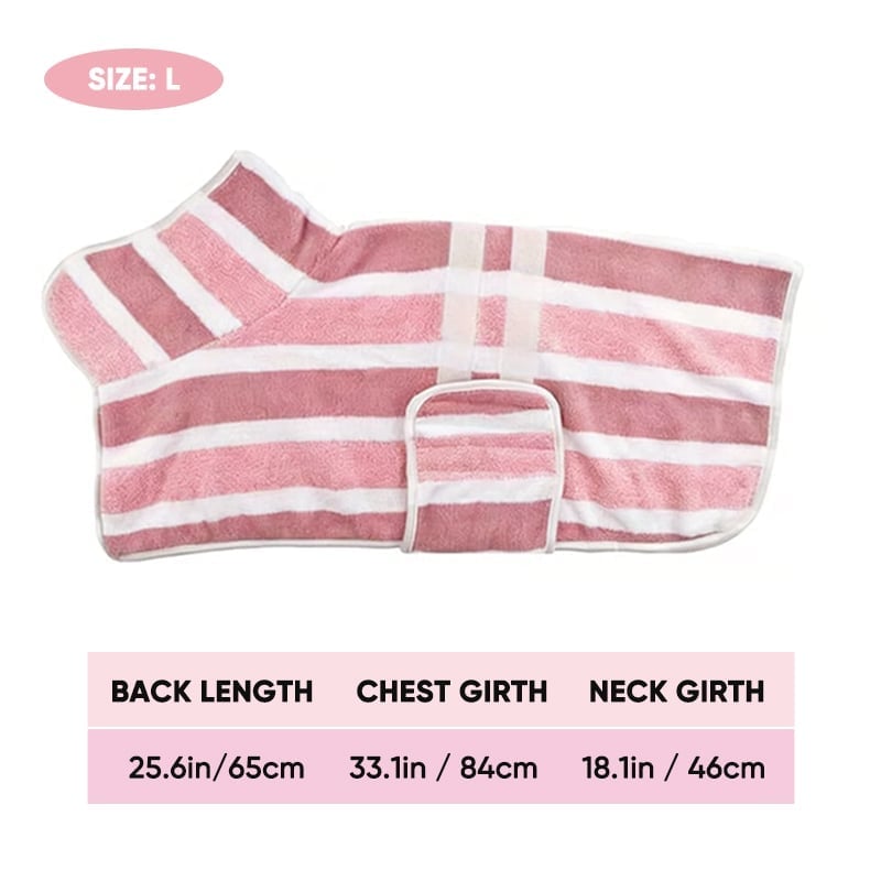 Luxury Microfiber Dog Bathrobe