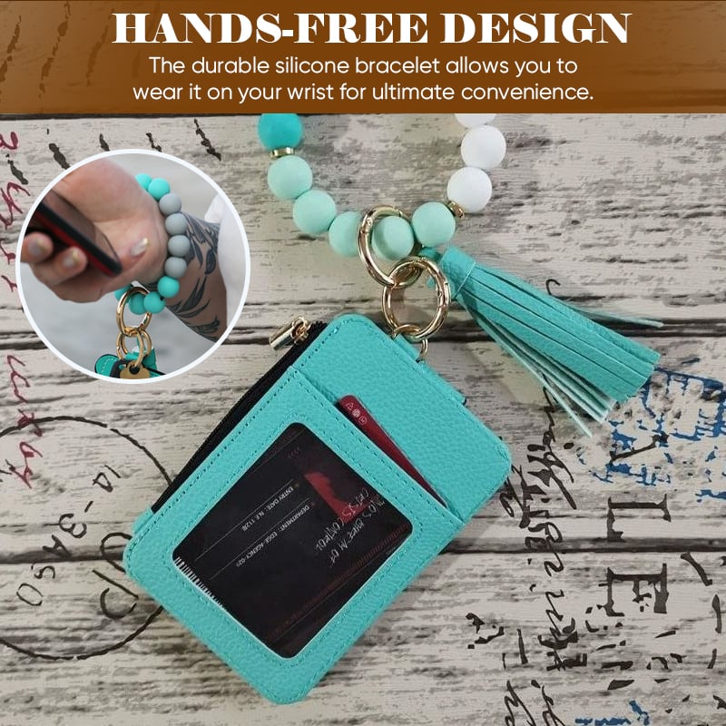 💖 Fashionable Silicone Keychain Wallet