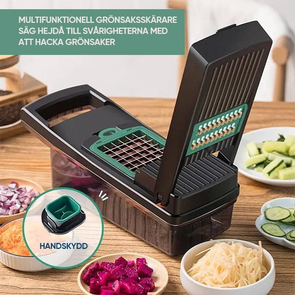 Multifunktionellt grönsaksskärset