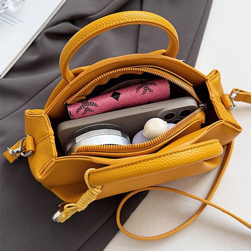 Fashion Simple Solid Colour Shoulder Bag
