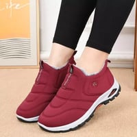 Couple's winter velvet and thick cotton shoes