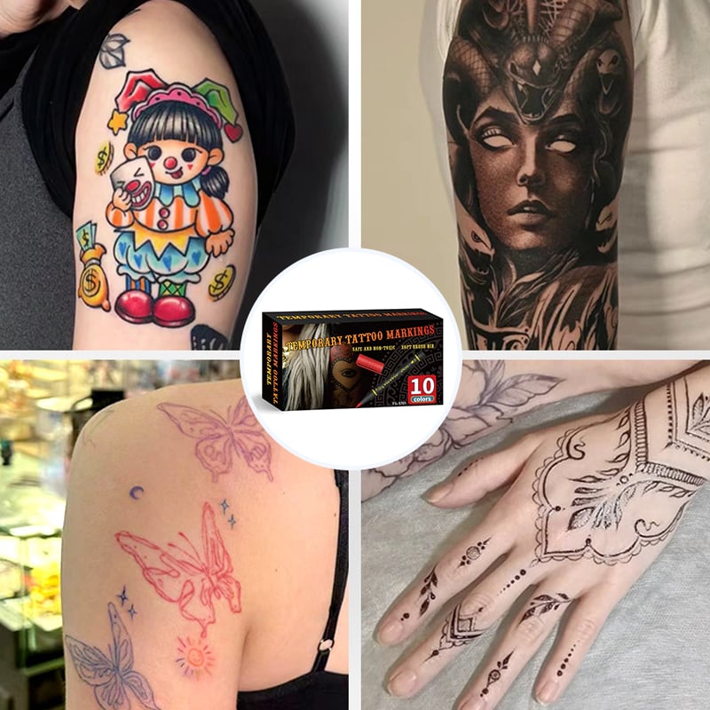 Temporäres Tattoo-Marker-Set