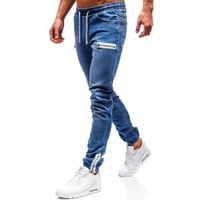 Jeans casual sport hombre con cremallera