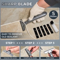 Sakerplus 4-in-1 Caulking Tool Kit