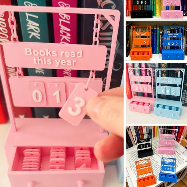 Hanging Book Counter With Numbers