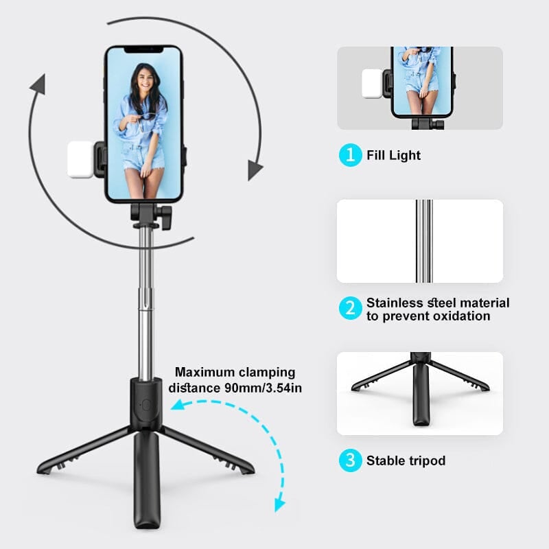 📷6 In 1 Wireless Bluetooth Selfie Stick✨